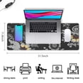 thumbnail image 5 of Long Mouse Pads for Desk,Dark Pioneer Flower Pattern Desk Mats on Top Of Desks, Desk Mouse Pad Extra Large with 3mm Non-Slip Base and Stitched Edge for Gaming,Office,Work,Home 31.5"x11.8", 5 of 6