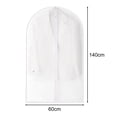 thumbnail image 6 of Guiexla Clothing Dust Cover Transparent with Hanging Hook Zipper Closure Moisture-proof Dustproof Large Capacity Hat Scarf Coat Storage Bag Protector Bag, 6 of 8