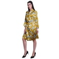 thumbnail image 4 of Moomaya Kimono Imprimé pour Femmes Robe de Mariée en Satin Soie Vêtements de Détente, 4 of 7
