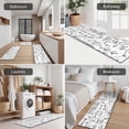 thumbnail image 5 of Math Equations Geometry Icons White Pattern Kitchen Rugs Sets Of 3,Kitchen Runner Rugs Non Skid Washable,Decorative Kitchen Floor Mats for Kitchen,Sink,Laundry,17"x30"+ 17"x47" + 17"x59", 5 of 6