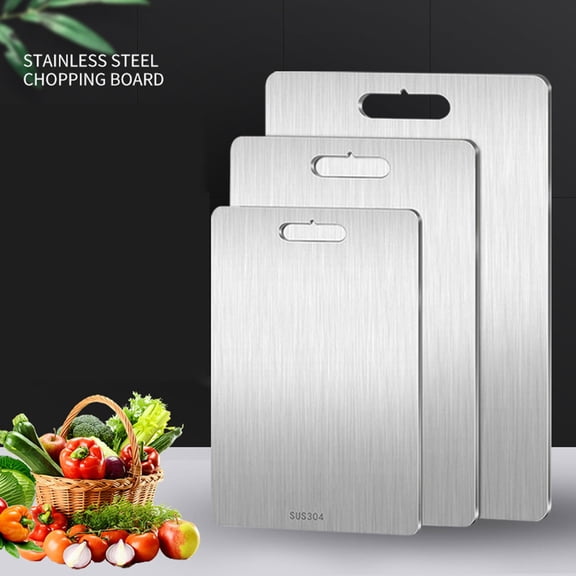 New Titanium Cutting Boards - 100% Pure Titanium Cutting Boards for Kitchen - Cutting Edge Hygiene & Durability, Double Sided Medical-grade Titanium Cutting Mat, 11/14/4/15''