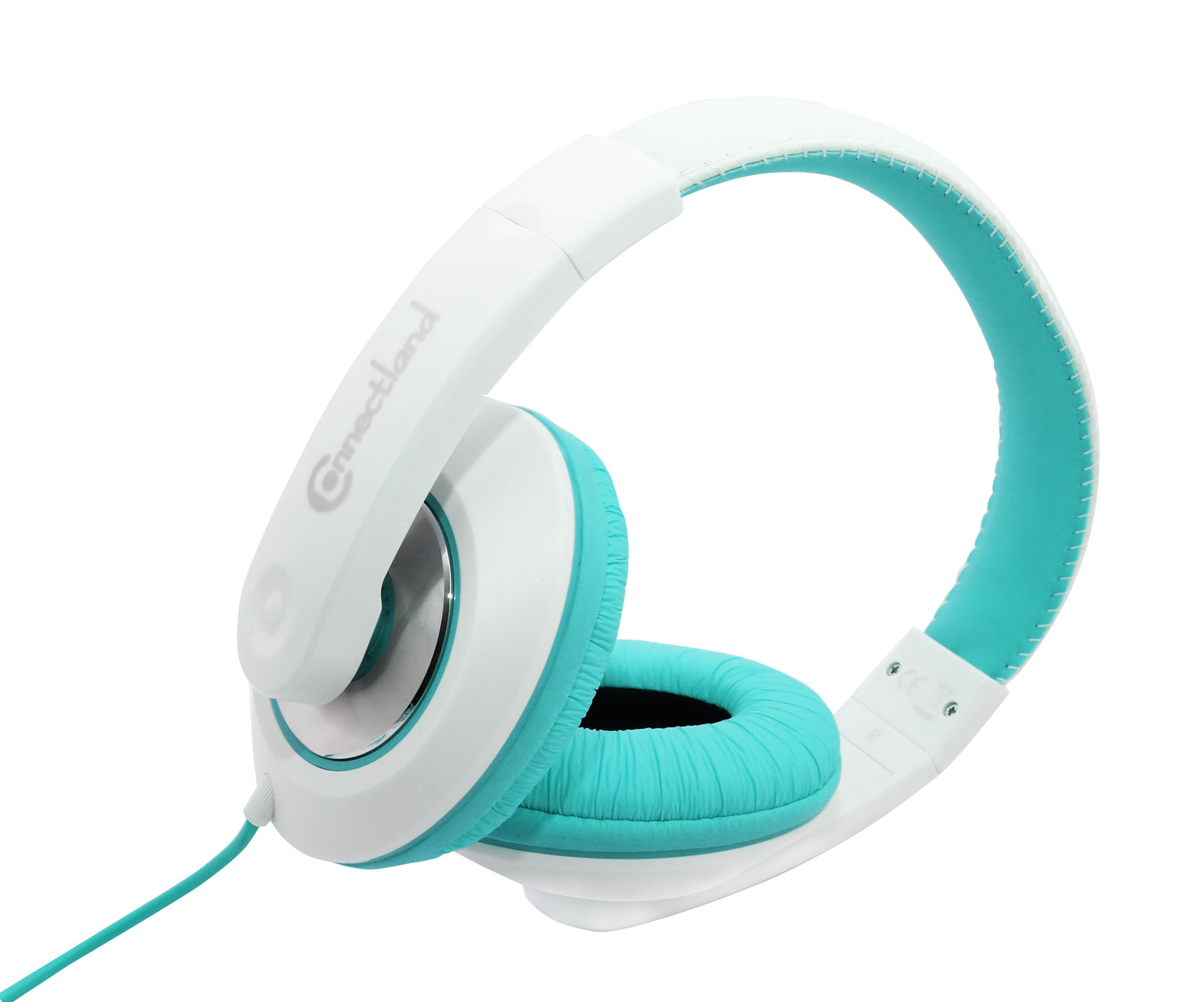 Over The Ear Stereo Kids Mobile Wired Headphone with in-Line Microphone Headphone White Red - image 4 of 5