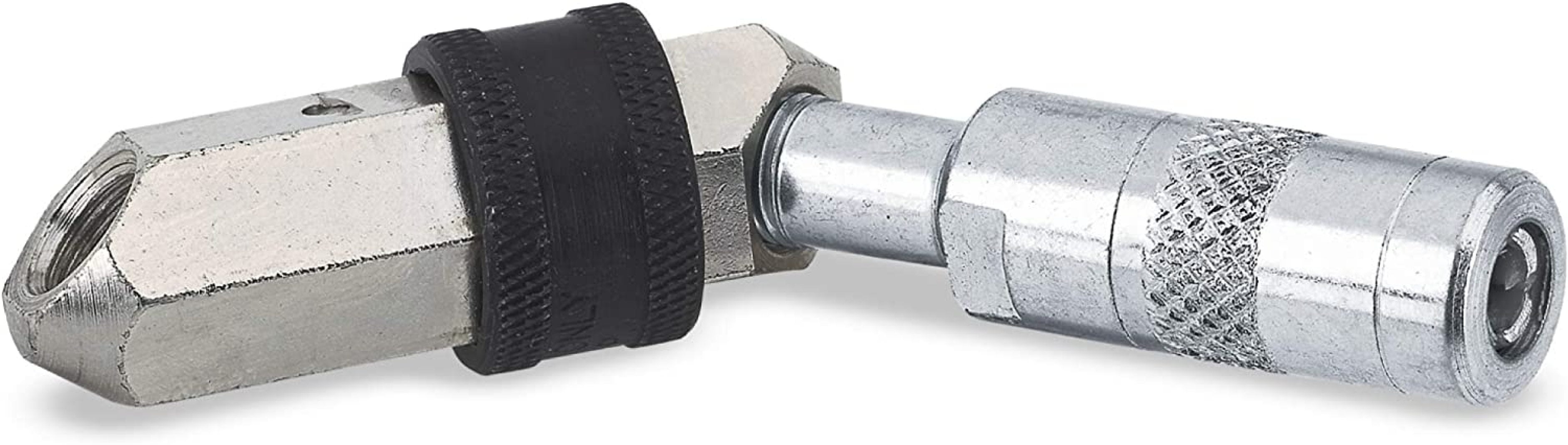 JuIShareE LX1406 Silver 360 Degree Swivel Grease Coupler. Swivels in a Full 360 Degree Circle