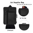 thumbnail image 4 of TreochtFUN Art Portfolio Case Cartera de arte de 18 x 24 con mochila y bolso de mano para obras de arte Tamaño de estuche de arte mediano (negro), 4 of 5