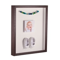 ArtToFrames 18x24 Inch Shadow Box Picture Frame, with a Verlinga Brown 1 Wide Shadowbox frame and Chantilly Mat Backing (4656)