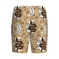 thumbnail image 4 of Picia Snake And Flower Pajama Shorts for Men, Men's Pajama Bottoms, Sleepwear,Short Pajama Pants-Large, 4 of 9