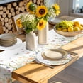 thumbnail image 4 of Spring Floral Round 13 Inch Placemats Set of 6, Butterfly Summer Botanical Watercolor HeatResistant Non Slip Place Mats for Dining Table, Wipeable Braided Kitchen Table Mats for Housewarming, 4 of 9