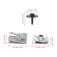 thumbnail image 2 of Unique Bargains 24pcs Auto Engine Undertray Clips Screws Under Cover Rivets for Benz E Class W211, 2 of 6