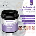 thumbnail image 4 of SAVILAND Clear Hard Gel for Nails - 250G Super Builder Nail Gel Large Capacity Gel Builder for Nails Extension, Sculpting and Tip Overlays on U V Gel Nails, Acrylic Nails, Natural Nails, 4 of 8