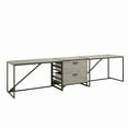 Bush Furniture Refinery 2 Person Industrial Desk Set with Lateral File