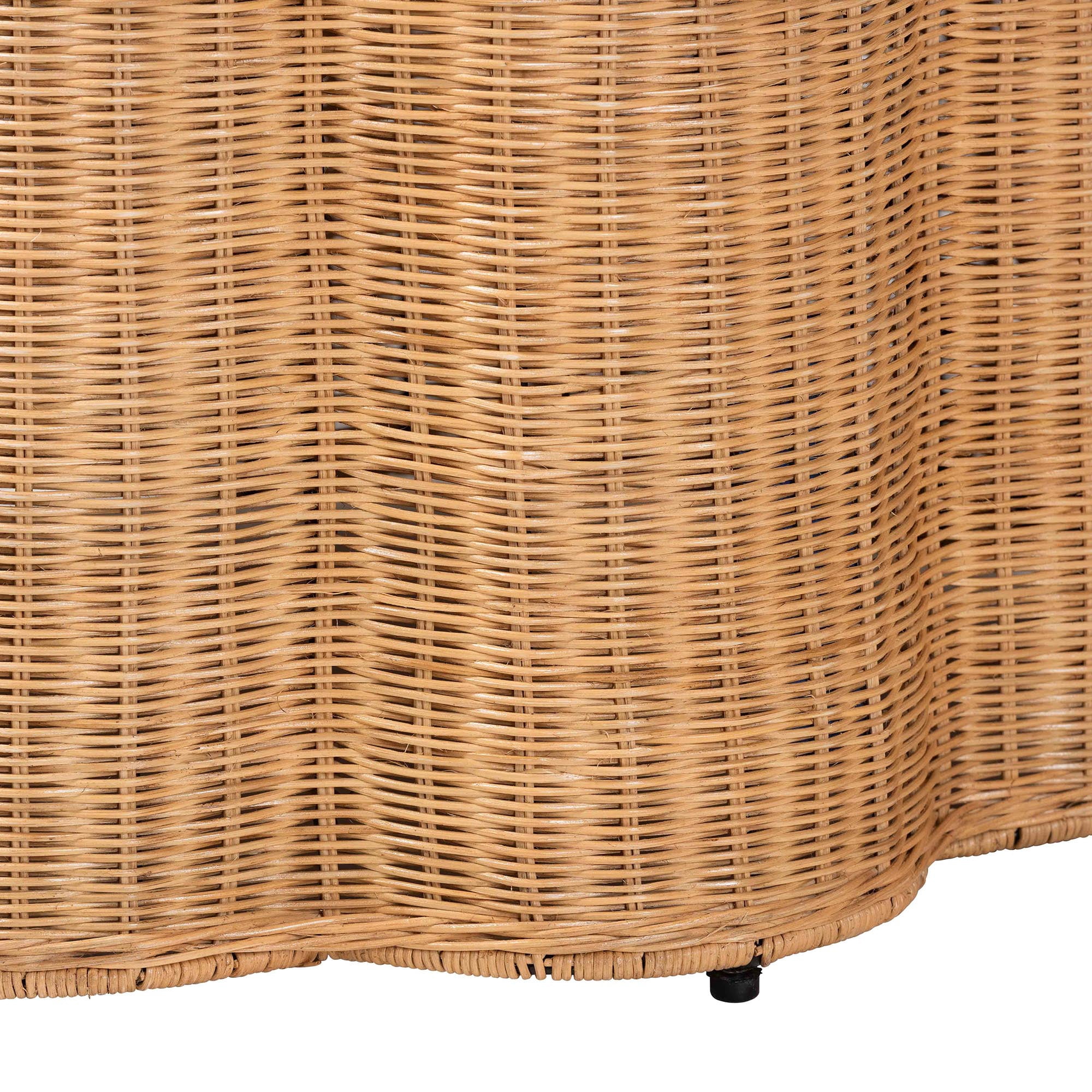 bali & pari Palm Boho Console Table, Natural Rattan, Honey
