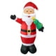thumbnail image 4 of Papá Noel inflable iluminado, Papá Noel inflable navideño, decoración del hogar, Papá Noel inflable iluminado para patio, césped, jardín, adaptador de Macarena Inflable al aire libre, 4 of 8