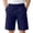 R87-Dark Blue, variant on Kids Boys Cargo Shorts Elastic Waistband Pull On Joggers Bottoms School Uniforms Stretch Chino Twill Shorts With Pockets 11-12 Years