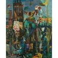 thumbnail image 3 of Jakob Weidemann 12x14 Black Modern Framed Museum Art Print Titled - Flagging. Liberation (1946), 3 of 5