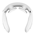 thumbnail image 2 of Masajeador de cuello de pulso con terapia de puntos eléctricos, compresa caliente portátil para hombros y cervicales, color blanco, 2 of 14