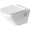 White, variant on Duravit 2538090092 Toilet wall mounted 540mm DuraStyle white, washdown, rimless, US,