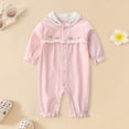 thumbnail image 5 of JFOPQVSM Newborn Baby Girl Clothes Preemie Fall Winter Floral Outfits Infant 0 3 6 12 18 Months Romper,Cute Babies Jumpsuits, 5 of 5