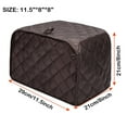 thumbnail image 2 of LELINTA Toaster Cover 2 Slice, Two Slices Bread Toaster Cover Polyester Protector Dustproof For Home Kitchen,Pack 1-4 PCS, 2 of 6