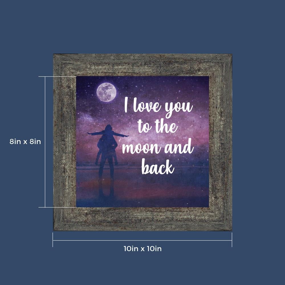 I Love You to the Moon and Back, Love Picture Frame, FiancÃ