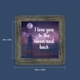 thumbnail image 5 of I Love You to the Moon and Back, Love Picture Frame, FiancÃ© Gifts for Her, Husband and Wife Cute Picture Frames, Couples, Boyfriend and Girlfriend Gifts, 8734W, 5 of 6