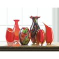 thumbnail image 2 of Accent Plus 10018447 Vase Goulet d'Étranglement en Verre d'Art Rouge, 2 of 2