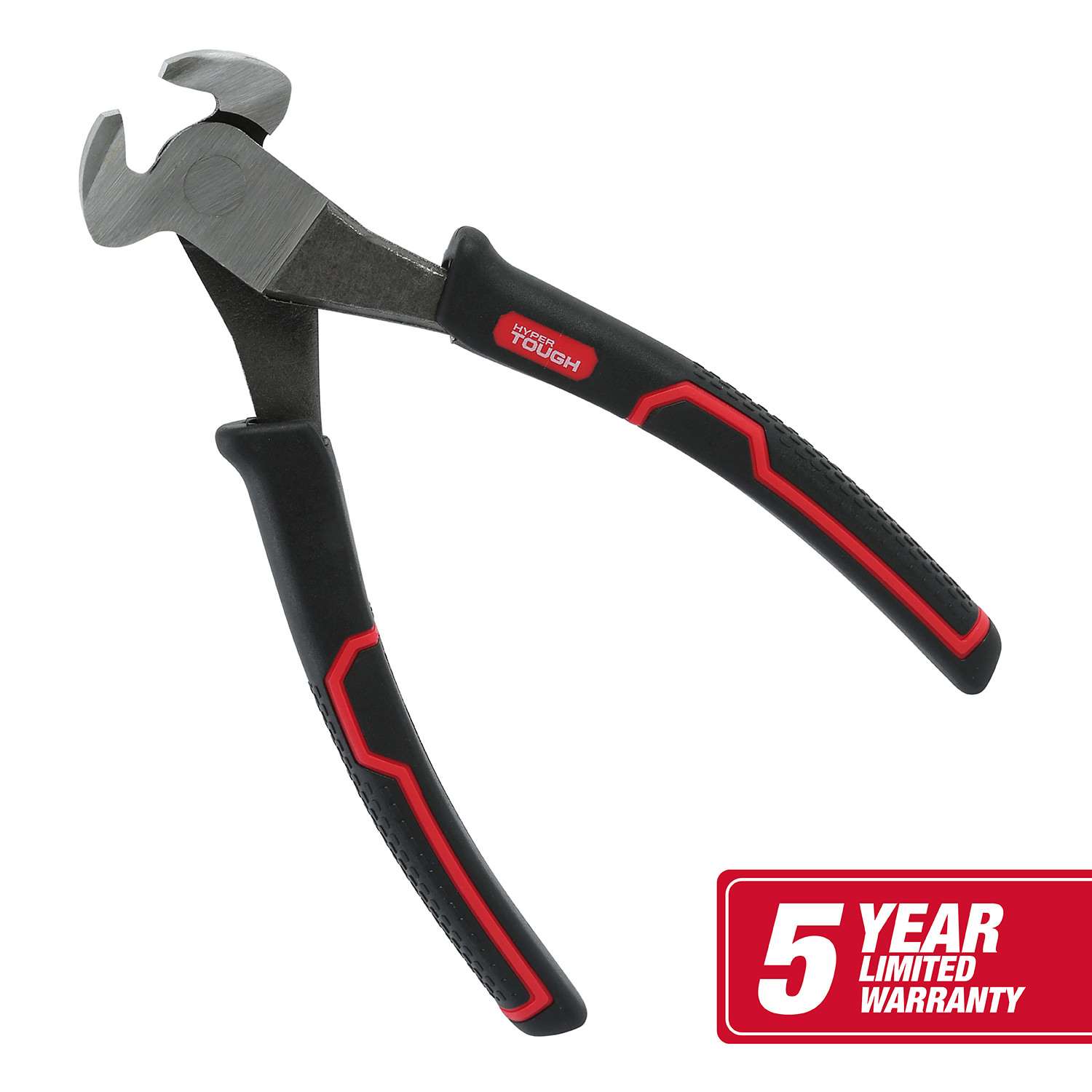 Alicates de Corte Final de 8 Pulgadas Hyper Tough con Empuñaduras Ergonómicas de Confort, Negro 2