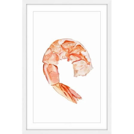 "Crevette" Framed Painting Print