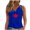 Blue, variant on Women Summer Sleeveless Tank Tops Shirts Maple Leaf Print Pullover Blouses for Dressy Casual Tops
