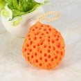 thumbnail image 4 of Esponja suave de 4 colores para la ducha corporal, para el baño, para el spa, para el lavado y la limpieza (naranja), 4 of 6