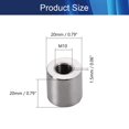thumbnail image 2 of Huggegwe Connecteur Rond Écrous Tige Écrou de Couplage Manchon Fileté pour Tige Filetée Continue 10 Pcs CJB91-25818, 2 of 5