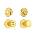 thumbnail image 2 of Schlage FB50NVBEL505605 Bright Brass Bell Keyed Knob Front Entry Set, 2 of 13