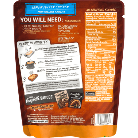 Campbell's Sauces Grill Lemon Pepper Chicken, 10.0 OZ