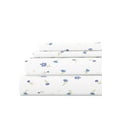 thumbnail image 1 of Juego de Sábanas Antiarrugas Ultrasuaves y Transpirables: Estampado Floral de Granja Azul Claro para Ropa de Cama Tamaño King de Comfort Canopy, 1 of 10