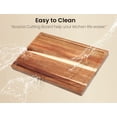 thumbnail image 5 of Fibogollo Acacia Wood Cutting Boards for Kitchen(Set of 3),Wooden Chopping Boards Set with Juice Groove,Chopping Board with Holder,Butcher Block for Meat,Vegetables,Fruit, 5 of 6