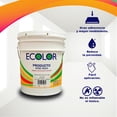 thumbnail image 4 of PINTEX Pintura Vinílica ECOLOR Concentrada 3 Años | Cubeta de 15.5 Litros Rinde 19 L | Interior y Exterior | Color Blanco | Base Agua | Acabado Mate | Alta Cobertura Económica, 4 of 5
