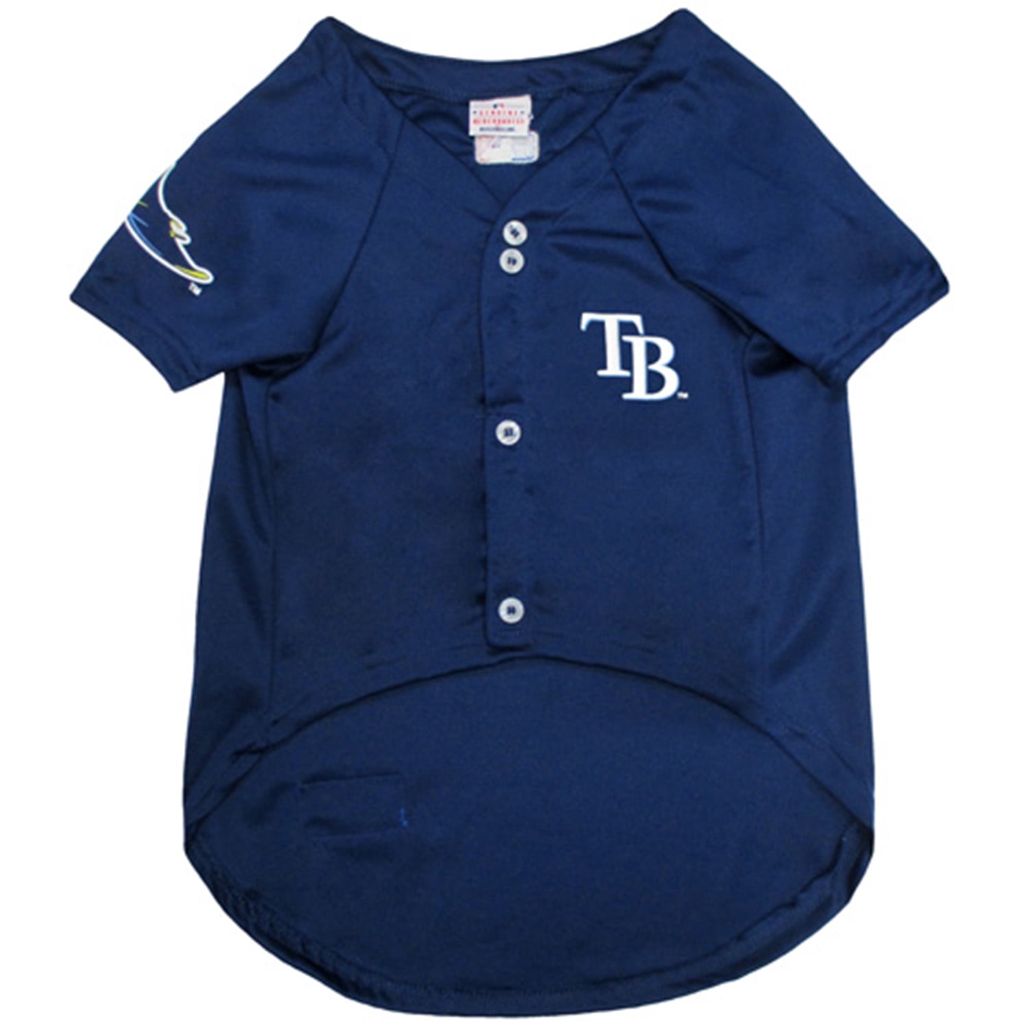 Pets First MLB Tampa Bay Rays Mesh Jersey for Dogs and Cats - Licensed Soft Poly-Cotton Sports Jersey - XX-Large