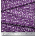 thumbnail image 2 of Soimoi Tissu Crêpe Polyester Feuilles & Floral Imprimé au Mètre 52 Pouces de Large, 2 of 3