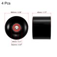 thumbnail image 2 of Uxcell 60mm with Bearings ABEC-9 Street Wheels for Skateboards Cruiser 80A, Black Red 4 Pack, 2 of 4