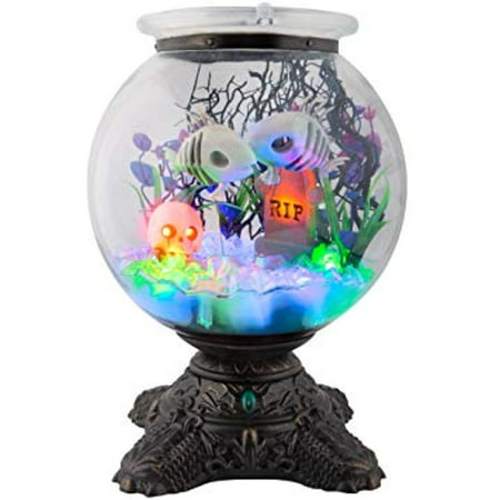 Halloween Animated Skeleton Fish Bowl - Hyde and Eek! Boutique™