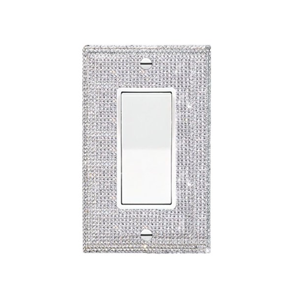 Billuyoard Cubierta de interruptor Placa de pared Suministros para el hogar Adhesión Artesanía Luz exquisita Lavable Pegatina autoadhesiva de Decoración del hogar 101 Billuyoard HA066701-02