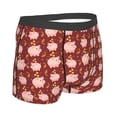 thumbnail image 3 of Haiem Cute Pig with Coins Men's Boxer Briefs, Every Day Comfort Stretch Cotton Moisture-Wicking Underwear-Medium, 3 of 9
