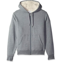 Collections Etc Ultra Soft Sherpa Lined Zip Up Hooded Sweatshirt Walmart