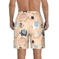 thumbnail image 3 of Naloa Cute Ink Drawn Elephants Men's Beach Shorts, Surfing shorts, Swim trunks, Quick Dry Swim Trunks for Surfing Beach Fun - Large, 3 of 9