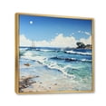 thumbnail image 2 of Designart "Beach Reverie in a Photo I" Nautical & Beach Floater Framed Wall Art Print, 2 of 7