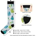 thumbnail image 3 of GZHJMY 1 Pair Cute Dinosaur Compression Socks for Women Men, Knee High Stocking for Running,Athletic,Medical, 3 of 7