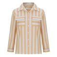 thumbnail image 6 of cfhntfmh Womens Buttons down Shirts Casual Long Sleeve Printed Baggy Blouses Fall Lounge Collared T-Shirts with Pockets, 6 of 6