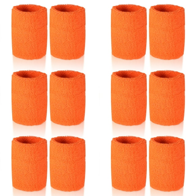 Eigraketly Muñequeras de poliéster de 6 piezas unisex doble capa soporte ajustable deportes fútbol baloncesto Protector Type8 NO8