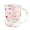S B, variant on sunsanly 220/300ML Double Walled Glass Cups with Insulated Handle Clear Glass Coffee Mugs Heat Resistant Floral Design Drinking Mug for Tea