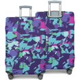 thumbnail image 2 of Stretch Luggage Cover XL(29-32in)– Elastic Travel Suitcase Protector with Handle Openings & Bottom Closure, Washable Polyester Spandex Suitcases Cover, Abstract Geometry Print, 2 of 5