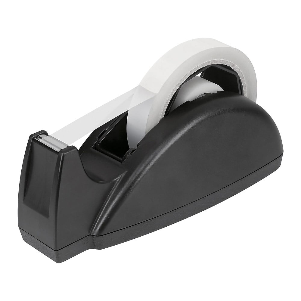 Staples HeavyDuty Desktop Tape Dispenser Black 1" and 3" Core 1671310